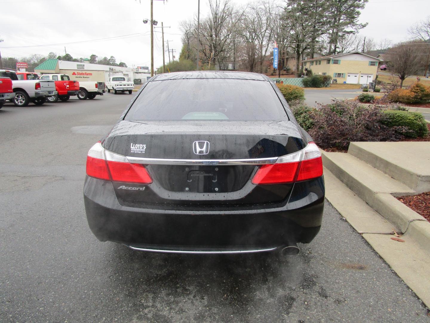 2014 BLACK Honda Accord LX Sedan CVT (1HGCR2F35EA) with an 2.4L L4 DOHC 16V engine, Continuously Variable Transmission transmission, located at 1814 Albert Pike Road, Hot Springs, AR, 71913, (501) 623-1717, 34.494228, -93.094070 - Photo#4